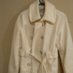 Off White Pea Coat